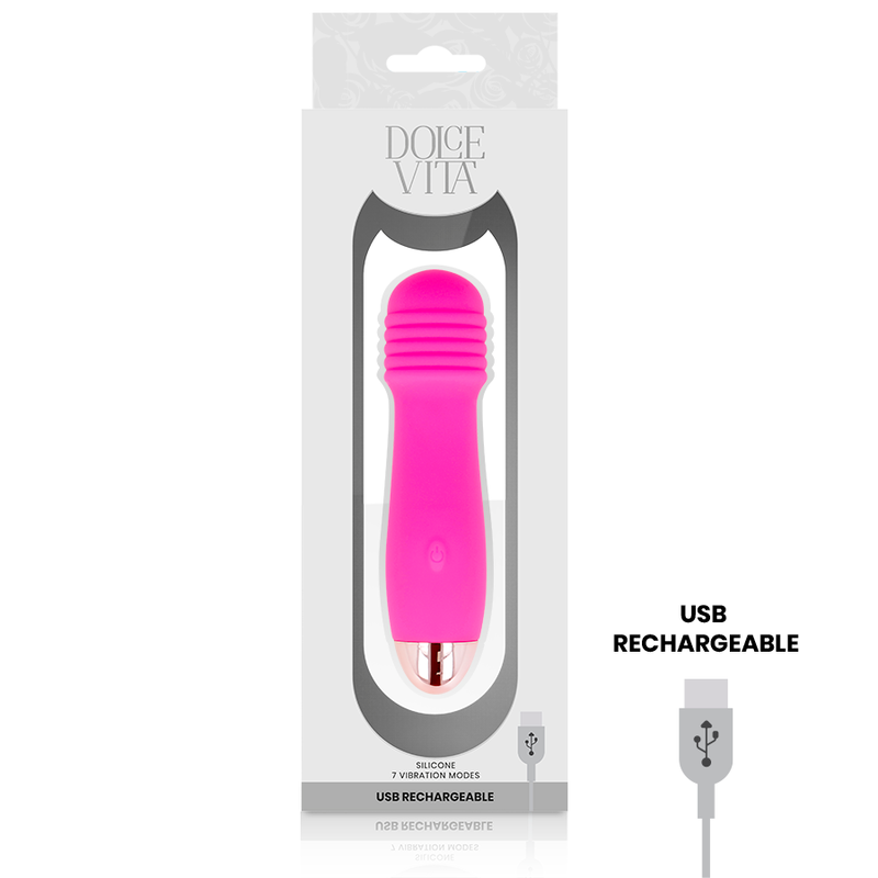 Dolce vita Mini vibrateur rechargeable rose 7 vitesses