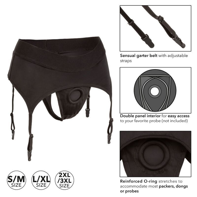 Harnais String Boundless avec Jarretière S/M - CalExotics