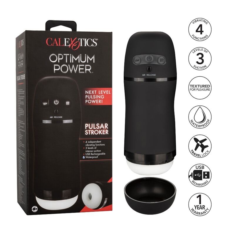 Calexotics - fonctions vibrantes et daspiration optimum power stroker