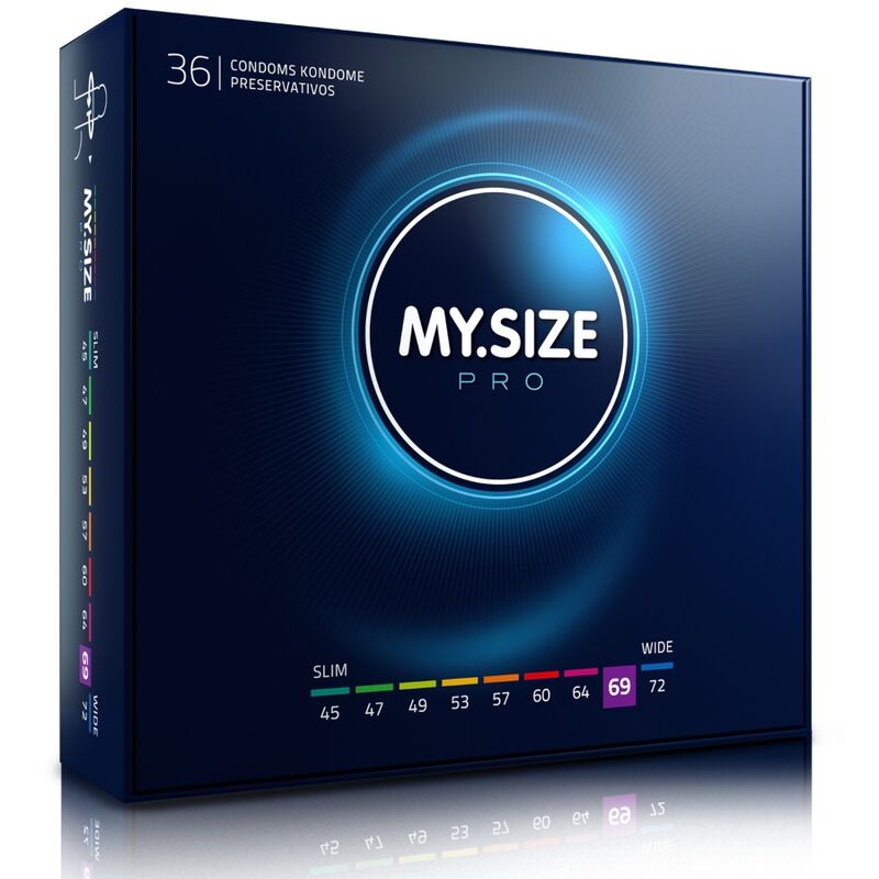 My Size Pro – Préservatifs Grande Taille 69 mm – Boîte de 36 pièces