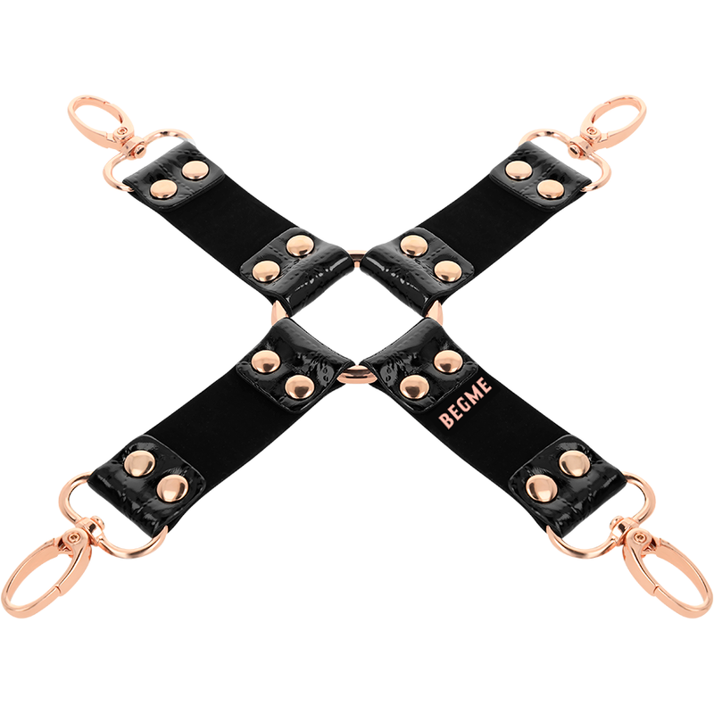 Begme - Kit d’attaches Hogtie en cuir - Noir