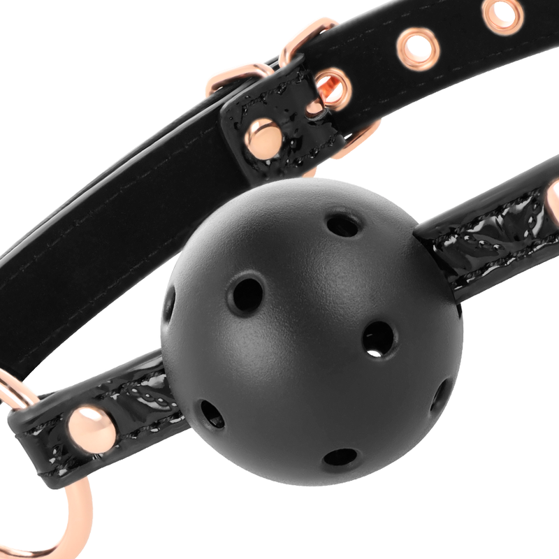 Begme - black edition ball gag cuir vegan