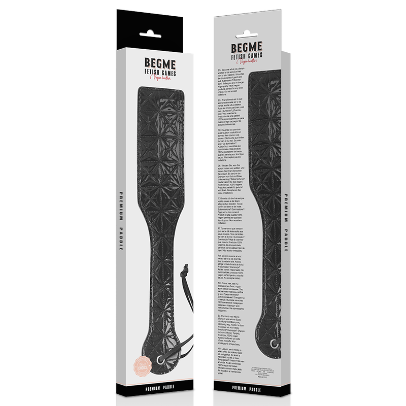 Begme - paddle en cuir végétalien édition noire