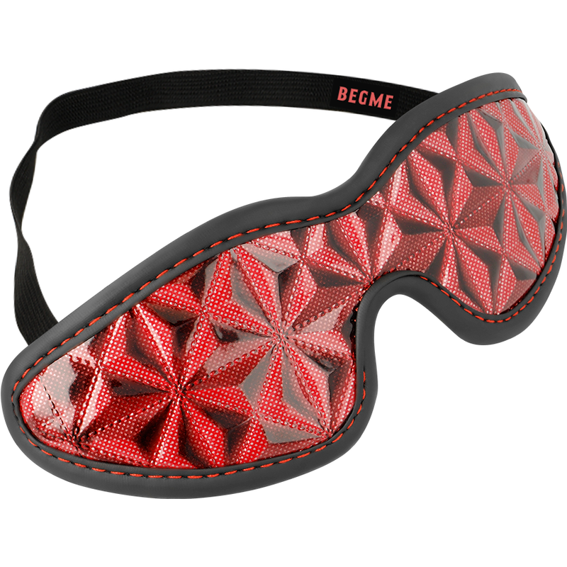Fetish Submissive - Masque intégral BDSM en cuir végan - Rouge