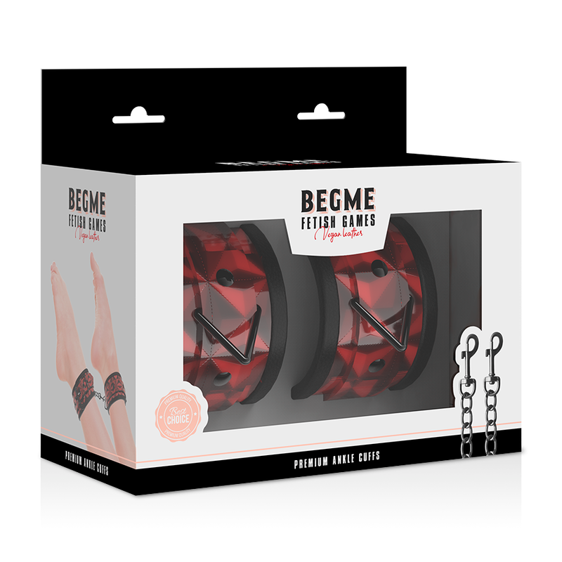 Begme - chevilles premium édition rouge avec doublure en néoprène