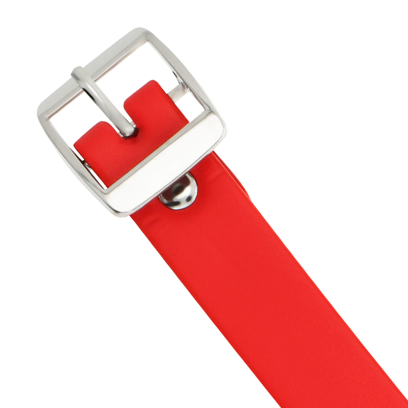 Collier Fétiche Cuir Végétalien Rouge - Coquette Chic Désir