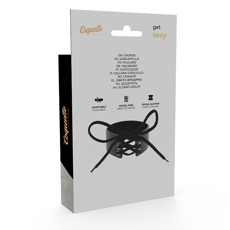 Coquette chic desire - ras de cou en cuir végan