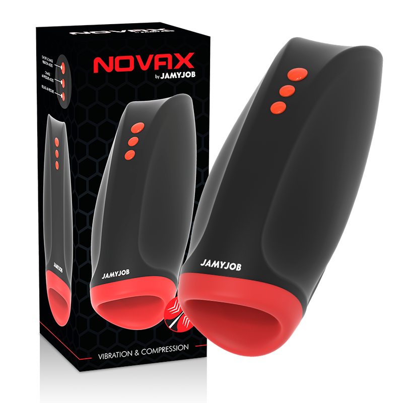 Masturbateur Vibrant Novax Vibration et Compression - JamyJob