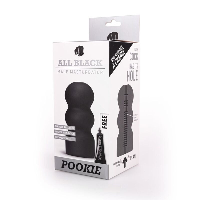 All Black - Masturbateur Homme Pookie - 17 cm