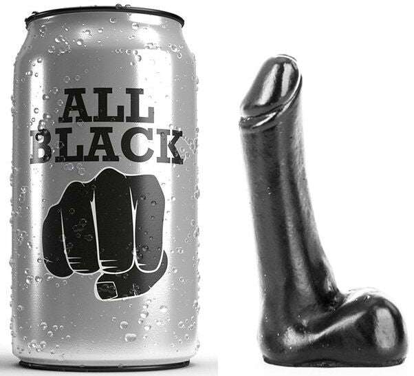 All Black - Gode Réaliste - 9 cm