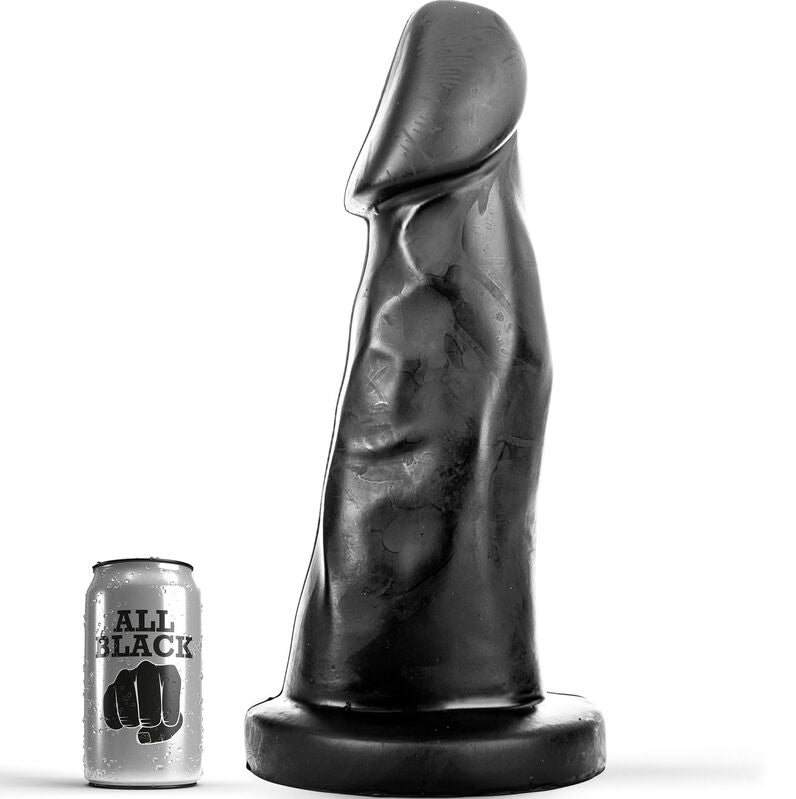 All Black – Gode fisting en forme de pénis avec courbures 27 cm