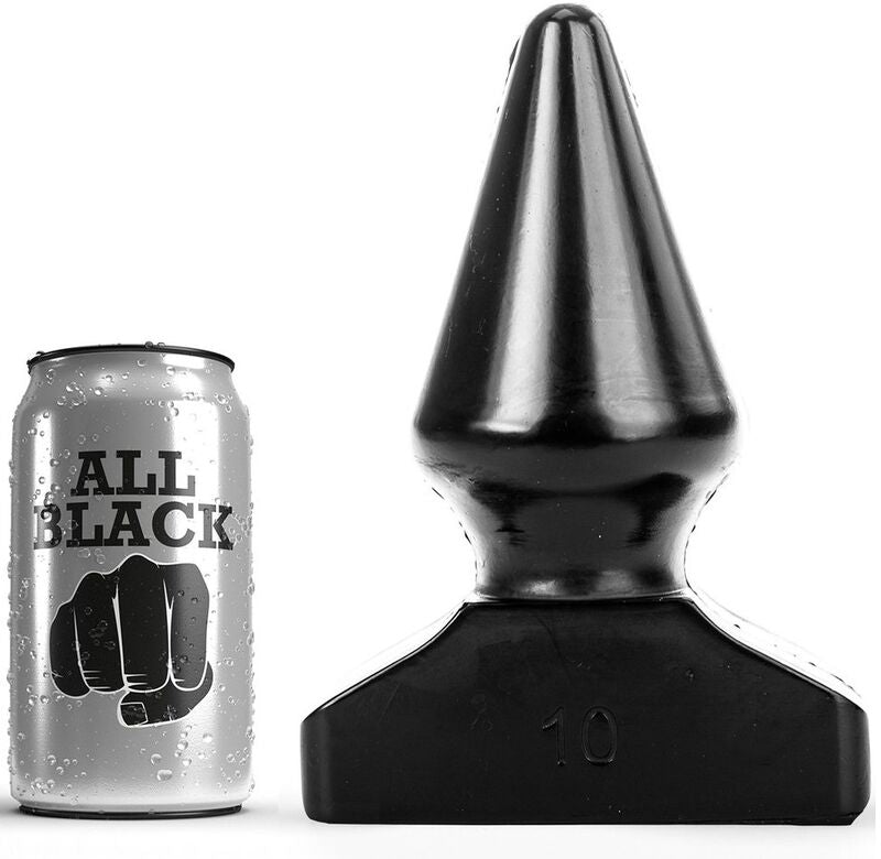 All Black – Plug fisting en forme conique 20,5 cm