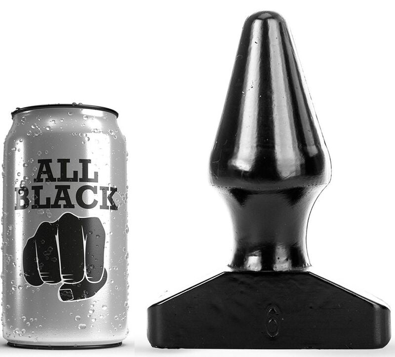 All Black - Plug Anal Conique - 15,5 cm