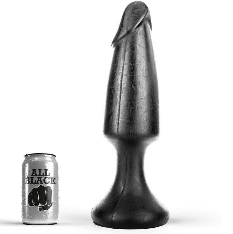 All Black Plug anal en forme de pénis 35 cm
