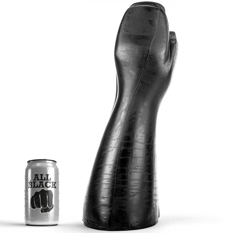 All Black Gode Fisting en forme de main 39 cm