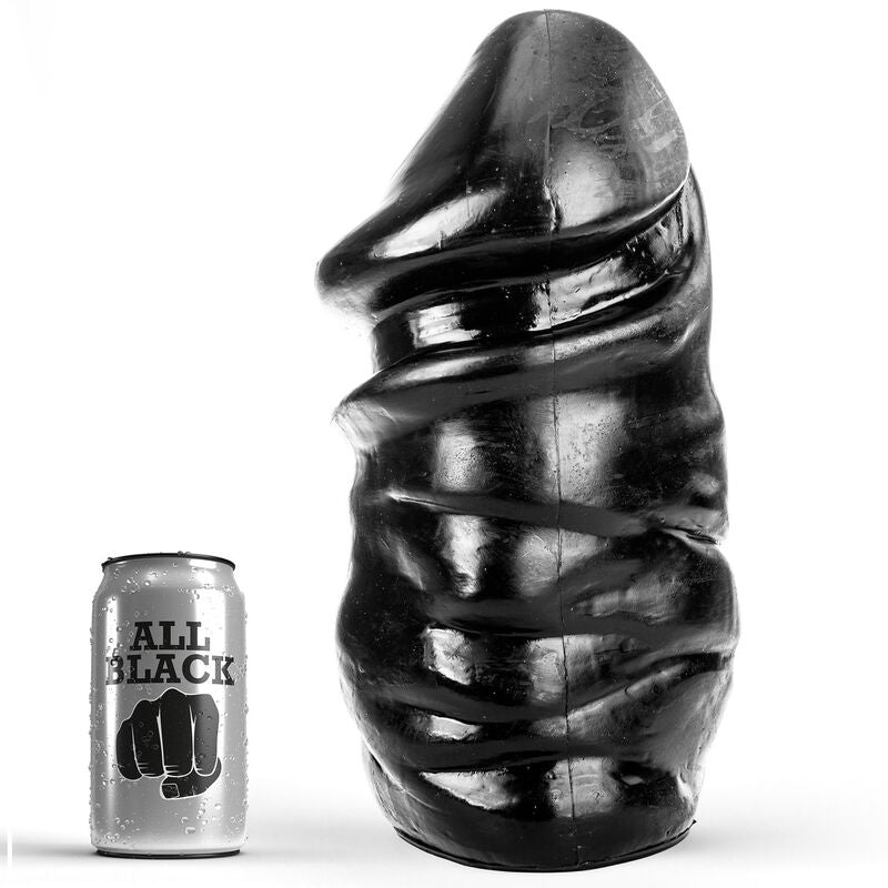 All Black Gode XXL réaliste 33 cm pour pénétration profonde