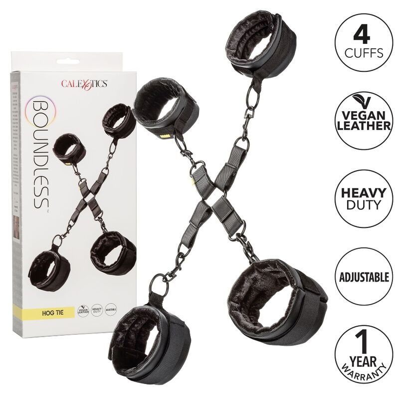 Calexotics - Kit d’attaches Hogtie en X - Noir