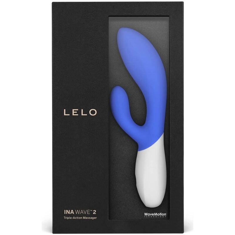 LELO - Sextoy Rabbit Spécial Point G Ina Wave 2 - Bleu