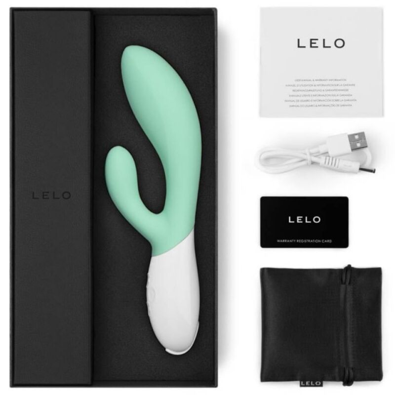Lelo - ina 3 vibrateur vert lapin luxe aux algues