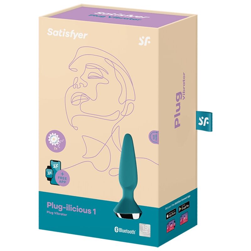 Satisfyer - Plug Anal Vibrant Connecté Plug-ilicious 1 - Vert