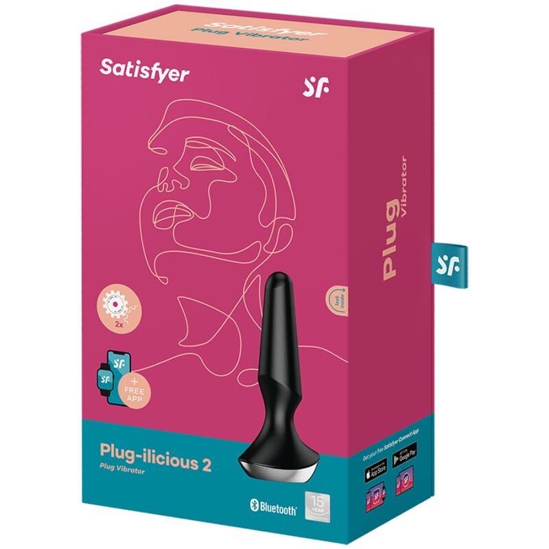 Satisfyer - Plug Anal Vibrant Connecté Plug-ilicious 2 - Noir