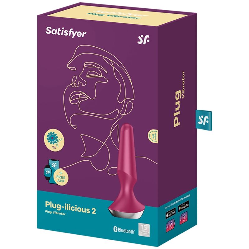 Satisfyer - Plug Anal Vibrant Connecté Plug-ilicious 2 - Rose