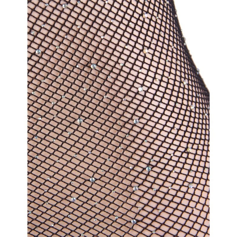 Queen lingerie - robe corps en filet avec diamants s/l