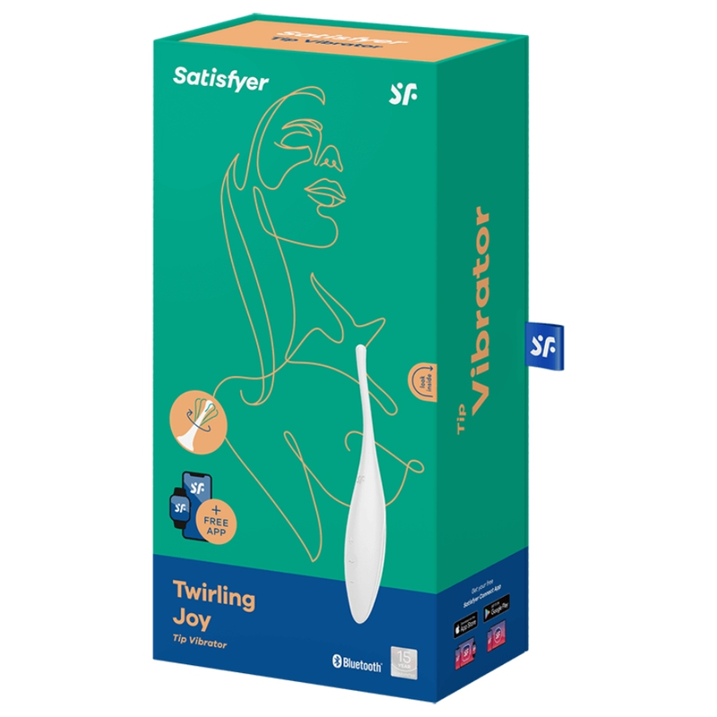 Satisfyer - Stimulateur Clitoris Connecté Twirling Joy - Blanc