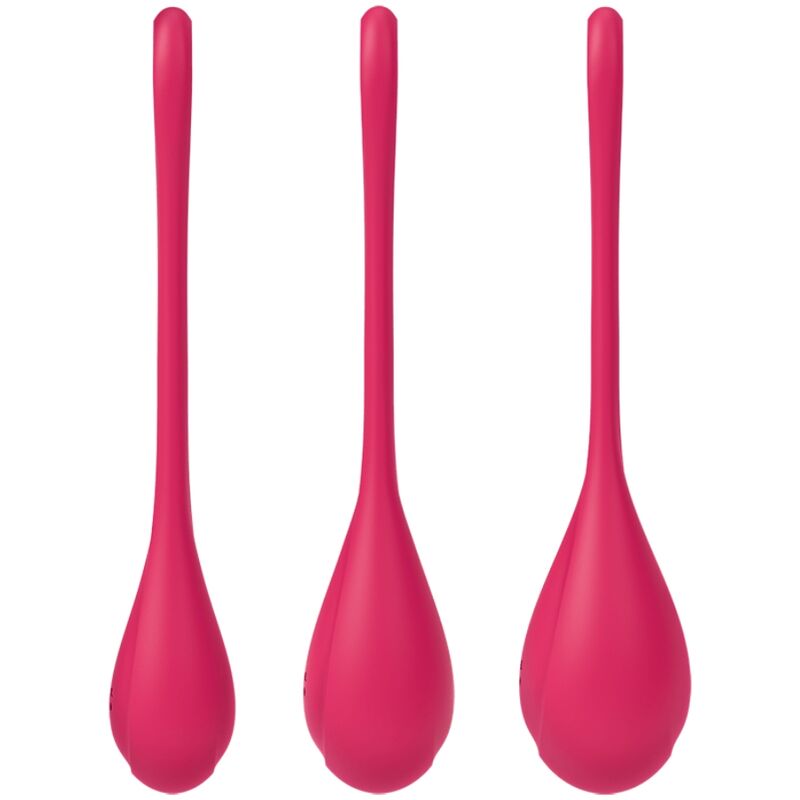 Satisfyer - Kit Entraînement du Plancher Pelvien Yoni Power 1 - Rouge