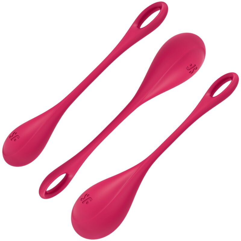 Satisfyer - Kit Entraînement du Plancher Pelvien Yoni Power 1 - Rouge
