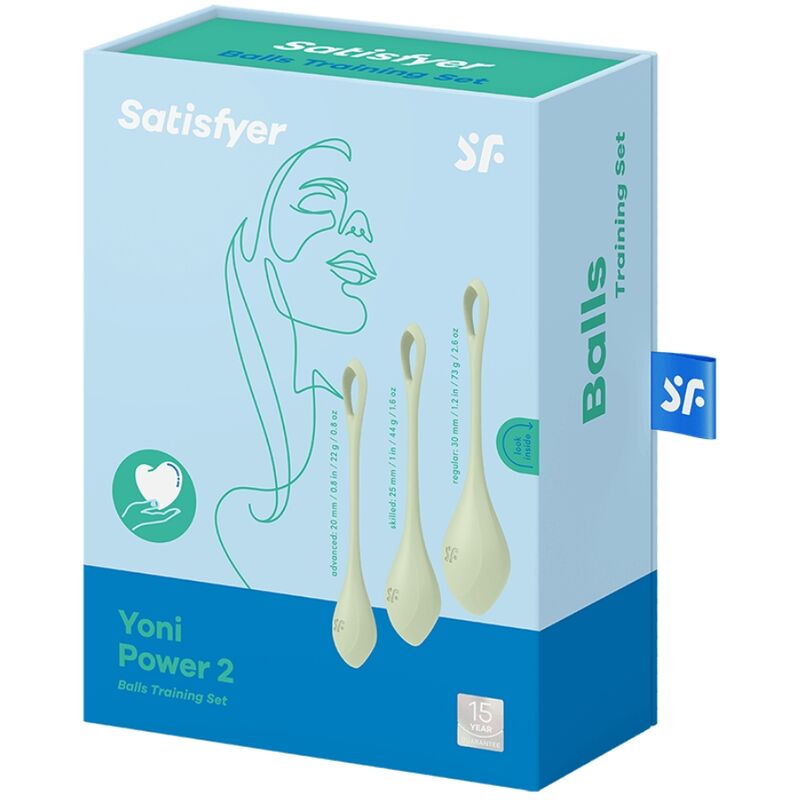 Satisfyer - Kit Entraînement du plancher pelvien Yoni Power 2 - Vert