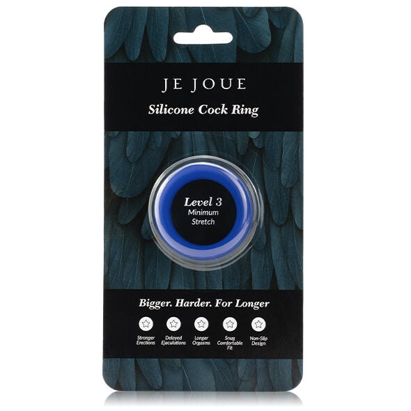 Je Joue - Cockring en Silicone Niveau 3 - Bleu