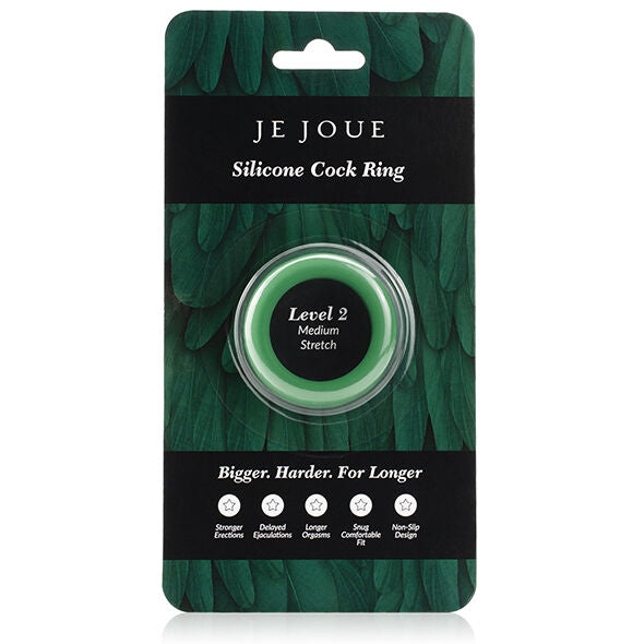 Je Joue - Cockring en Silicone Niveau 2 - Vert
