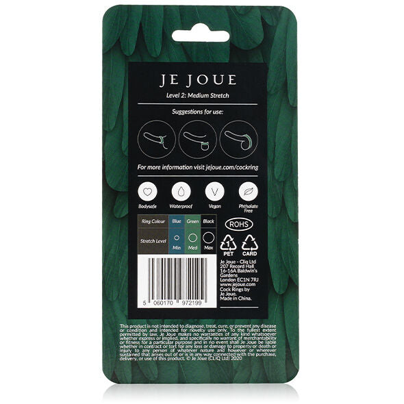 Je Joue - Cockring en Silicone Niveau 2 - Vert