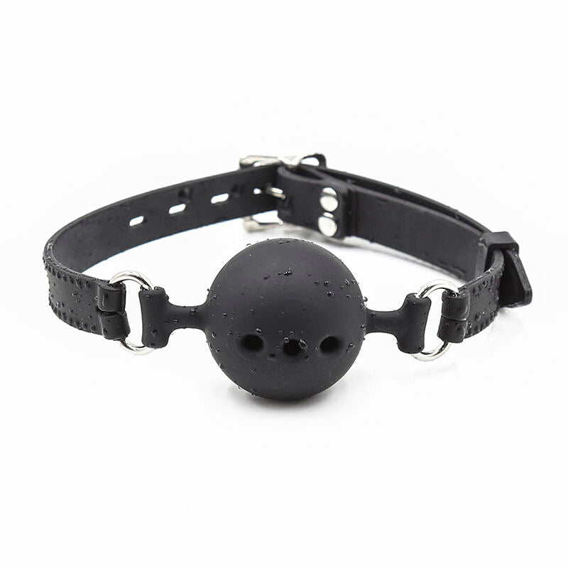 Ohmama fetish - bâillon à boule en silicone respirant taille l