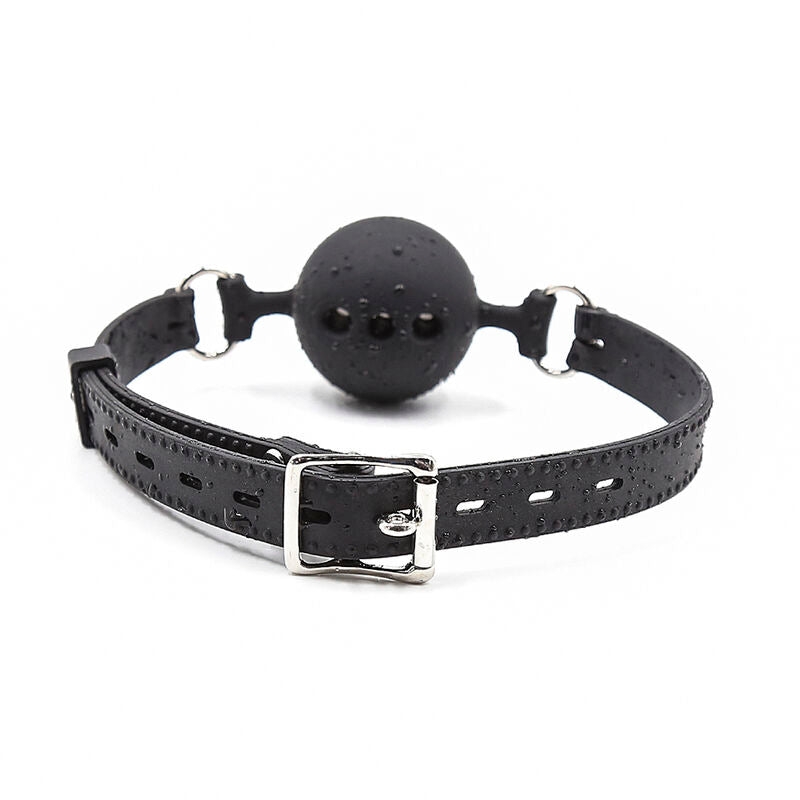 Ohmama fetish - bâillon à boule en silicone respirant taille l