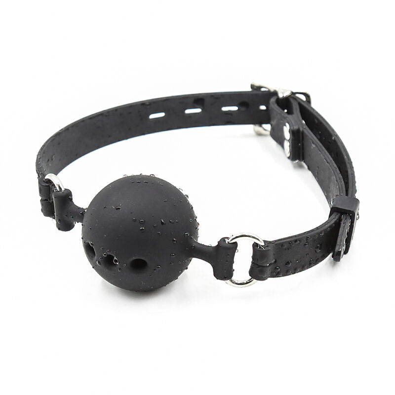 Ohmama fetish - bâillon à boule en silicone respirant taille l