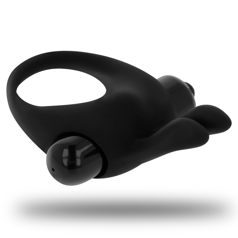 Anneau pénien vibrant avec lapin en silicone - Ohmama - OHMAMA