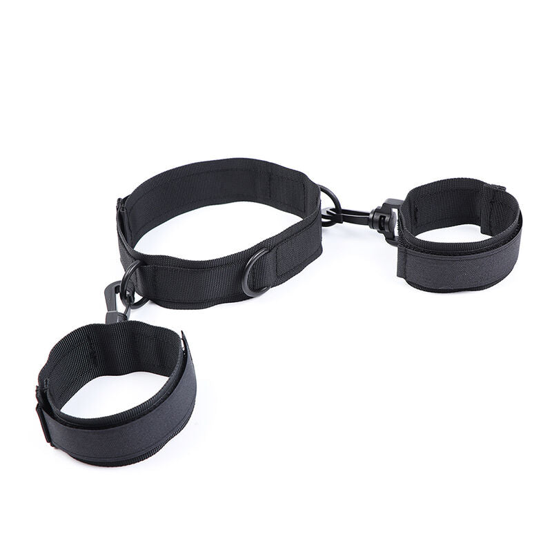 Ohmama Fetish – Collier en nylon avec Menottes Poignets