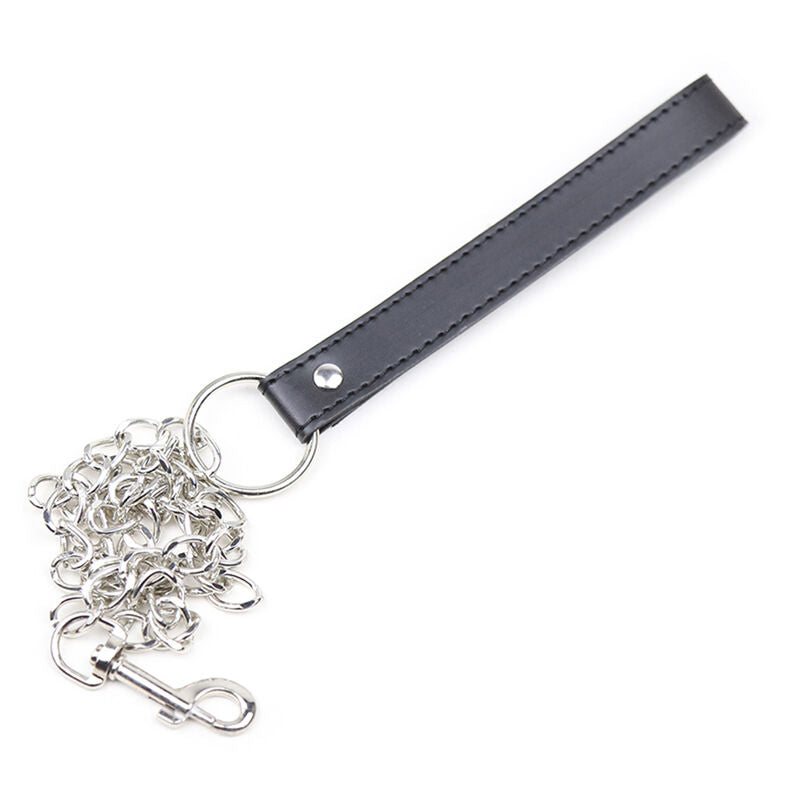 Ohmama fetish - collier de soumission avec 3 anneaux