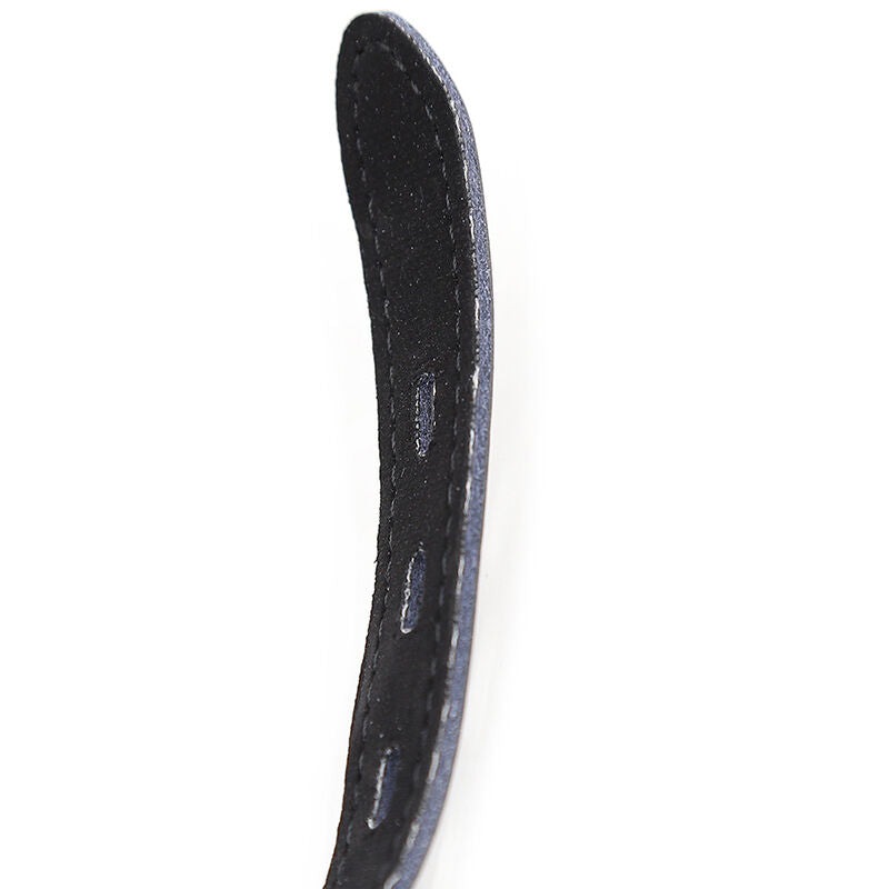 Ohmama fetish - bâillon balle en silicone avec ceinture en cuir (cadenas inclus)