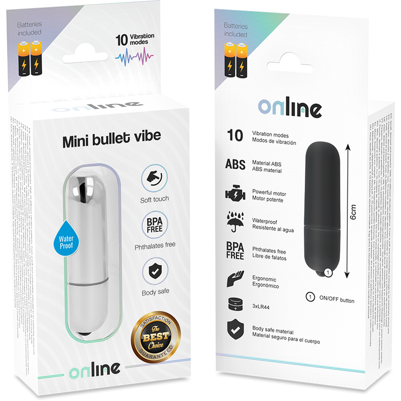 Online - Vibro de poche argent - 10 vitesses