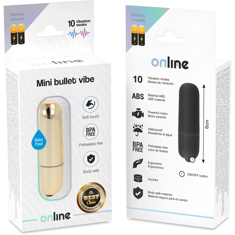 Online - Vibro de poche or - 10 vitesses