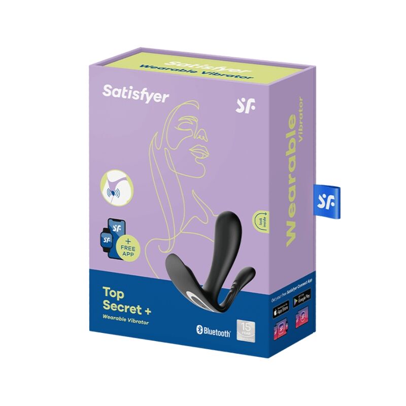 Satisfyer - Stimulateur Connecté Top Secret Plus - Noir