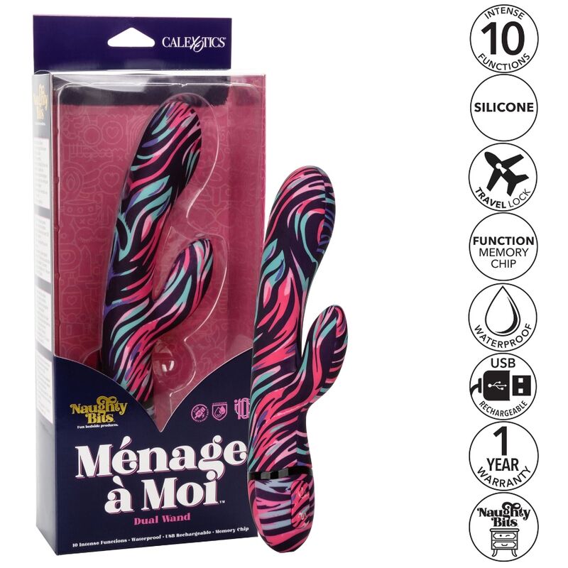 Calexotics - menage a moi vibrateur double baguette