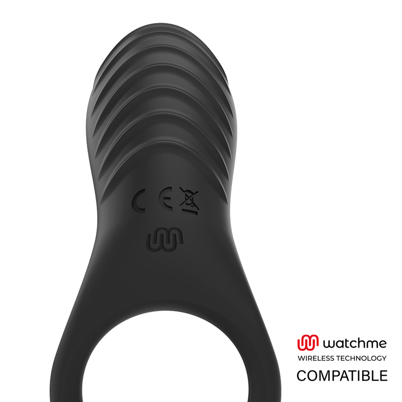 Anneau Vibrant Couple Alan Noir - Brilly Glam