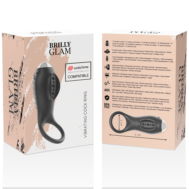 Brilly glam - alan cock ring watchme technologie sans fil compatible