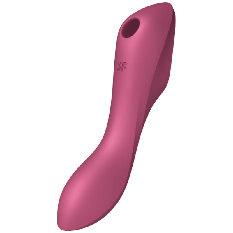 Satisfyer - Stimulateur Clitoridien à Air Pulsé Curvy Trinity 3 - Rouge