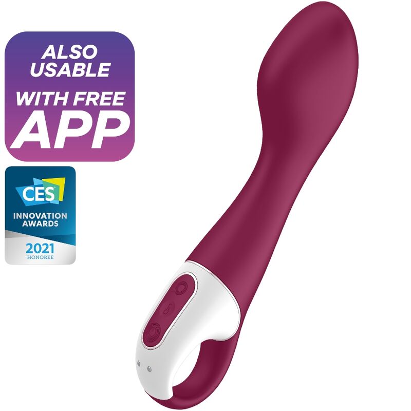 Satisfyer - Vibromasseur Point G Connecté Chauffant Hot Spot - Rouge
