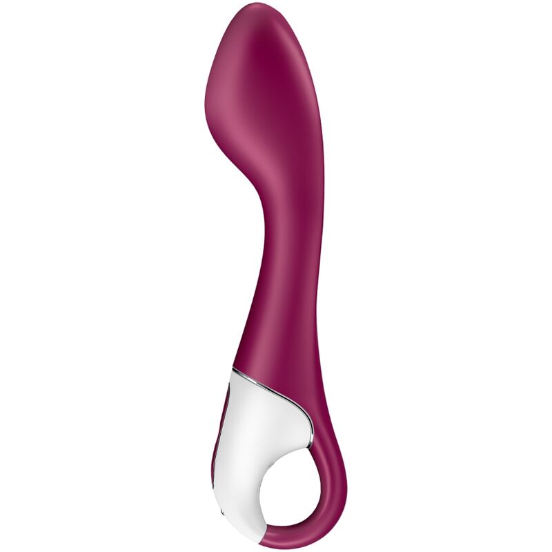 Satisfyer - hot spot vibromasseur point g connecté chauffant - rouge